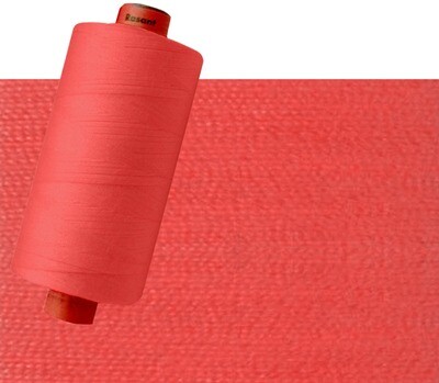 X0104 - Dark Melon Red | Rasant Polyester Cotton Thread 120/40 | 1000m