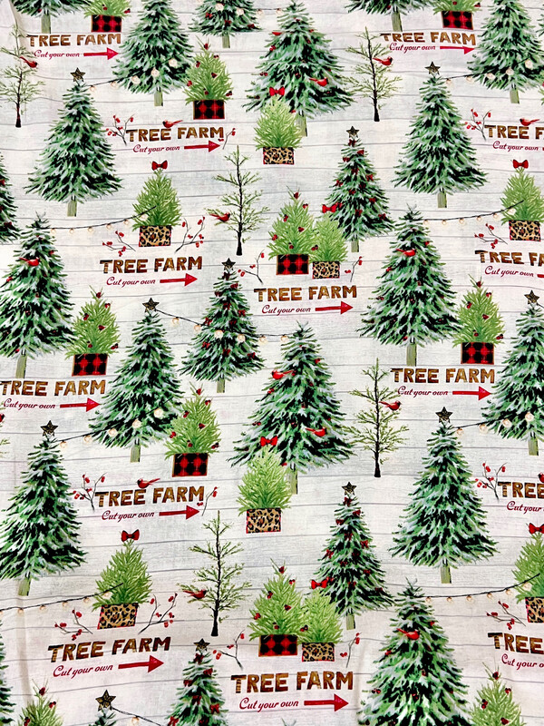 Xmas Tree Farm | Quilting Cotton | 112cm Wide