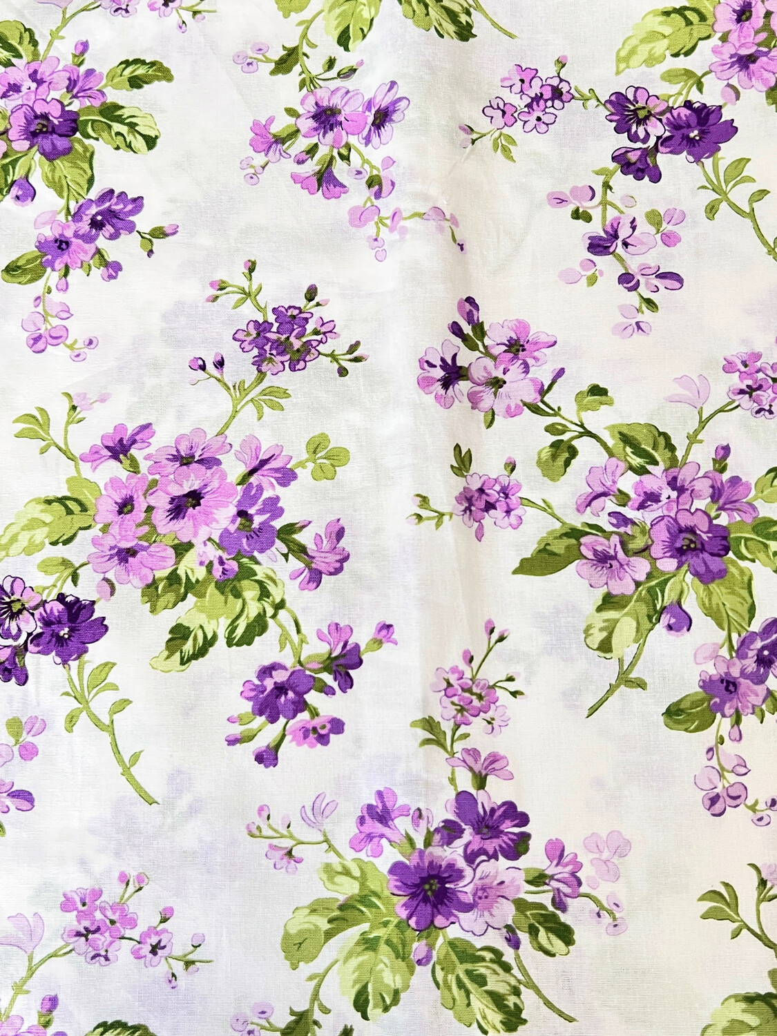 Violet Flowers | Quilting Cotton | 112cm wide
