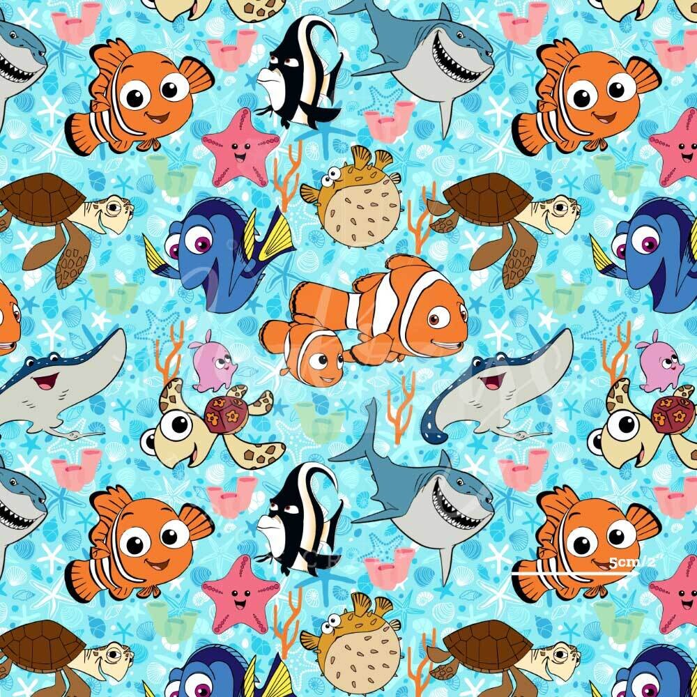 Nemo &amp; Friends | Digital Print Custom Cotton Woven | 145cm wide