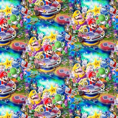 Mario Kart | Digital Print Custom Cotton Woven | 145cm wide
