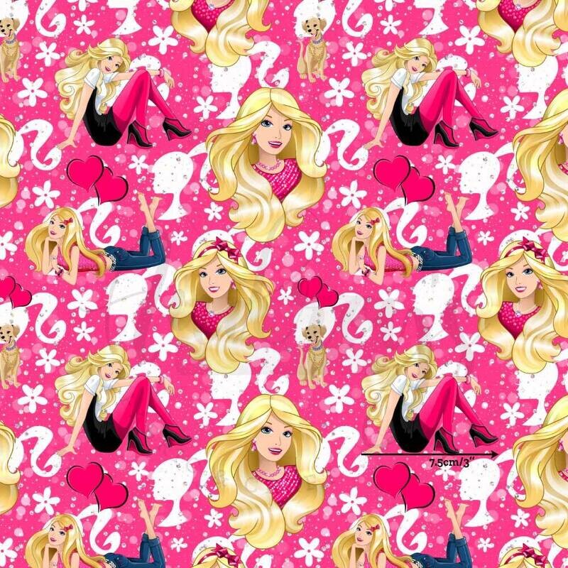 Barbie, Glam | Digital Print Custom Cotton Woven | 145cm wide