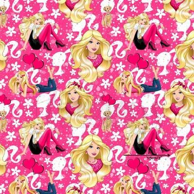 Barbie, Glam | Digital Print Custom Cotton Woven | 145cm wide
