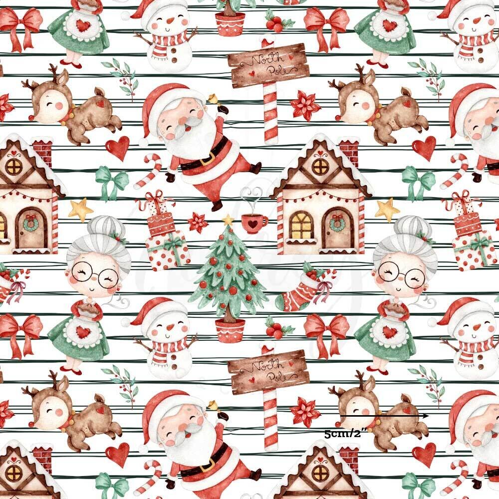 Xmas Cosy | Digital-Print Cotton Lycra 240gsm | 150cm wide