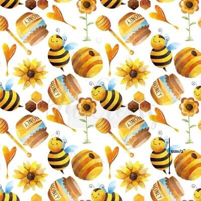Honey Bee | Digital-Print Cotton Woven | 145cm wide