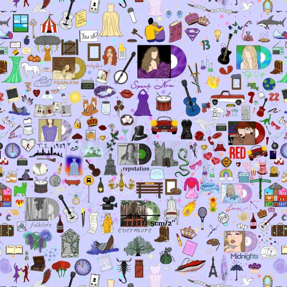 TS, Eras | Digital Print Custom Quilting Cotton | 145cm wide