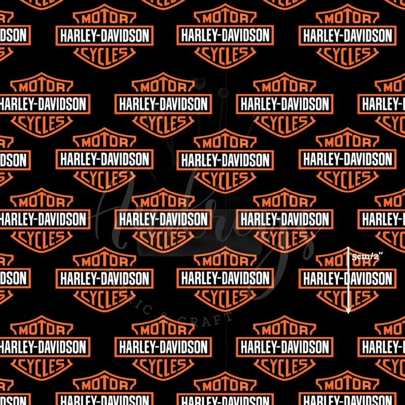 Harley, Classic on Black | Digital-Print Squish Double-Sided Minky | 150cm wide - Precut Lengths