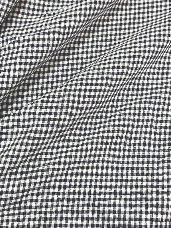 Gingham Dark Navy, 2mm Checks | Yarn Dyed Cotton Woven | 140cm wide