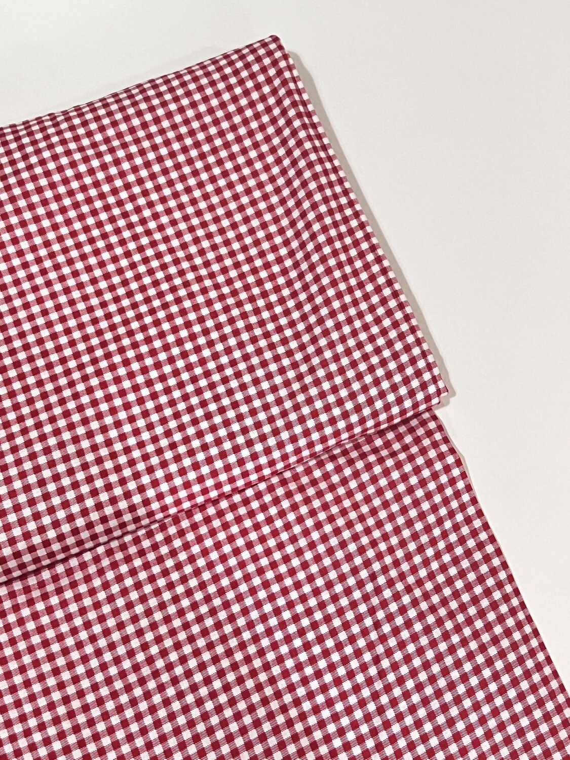 Gingham Red, 3mm Checks  | Quilting Cotton | 112cm Wide