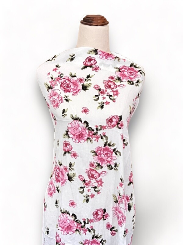 Tickle Me Pink | Crinkle Rayon | 140cm wide