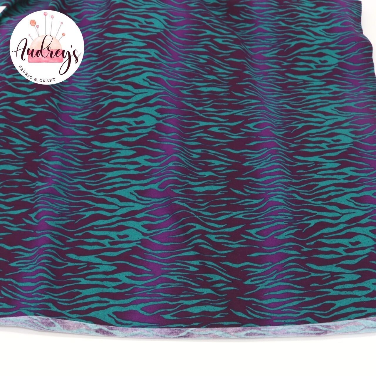 Zebra, Rave | Lightweight Cotton Lycra, 160gsm | 160cm Wide