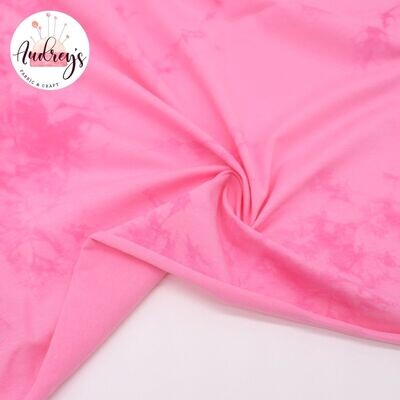 Tie-Dye, Pink | Cotton Lycra, 190gsm | 180cm Wide