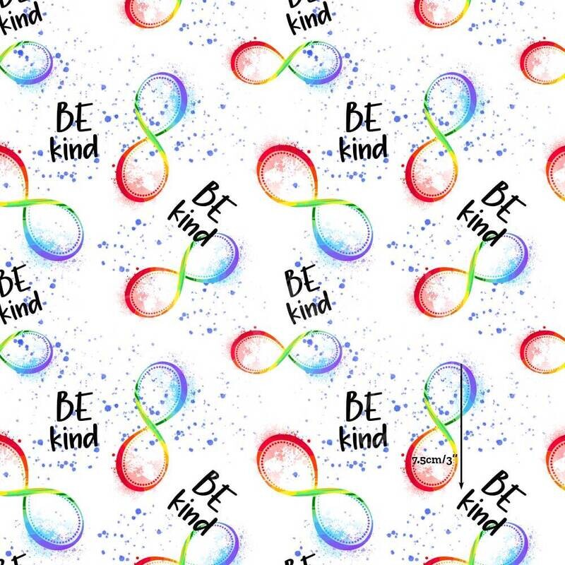Autism, Infinity | Digital-Print Cotton Woven | 145cm wide
