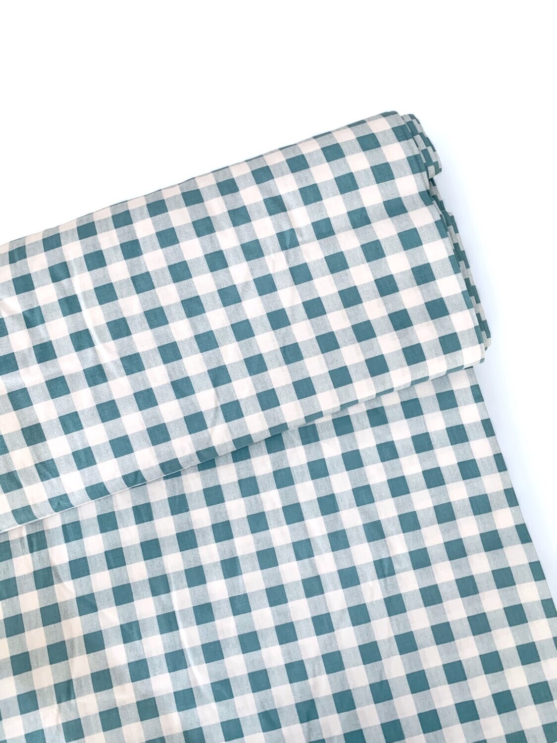 Gingham Teal, 1/2&#39;&#39; Checks  | Quilting Cotton | 112cm Wide