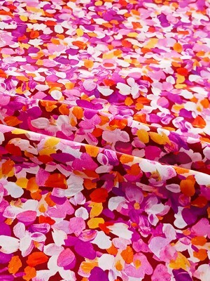 Painterly Petals - Fuchsia | Quilting Cotton | 112cm wide