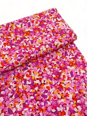 Painterly Petals - Fuchsia | Quilting Cotton | 112cm wide