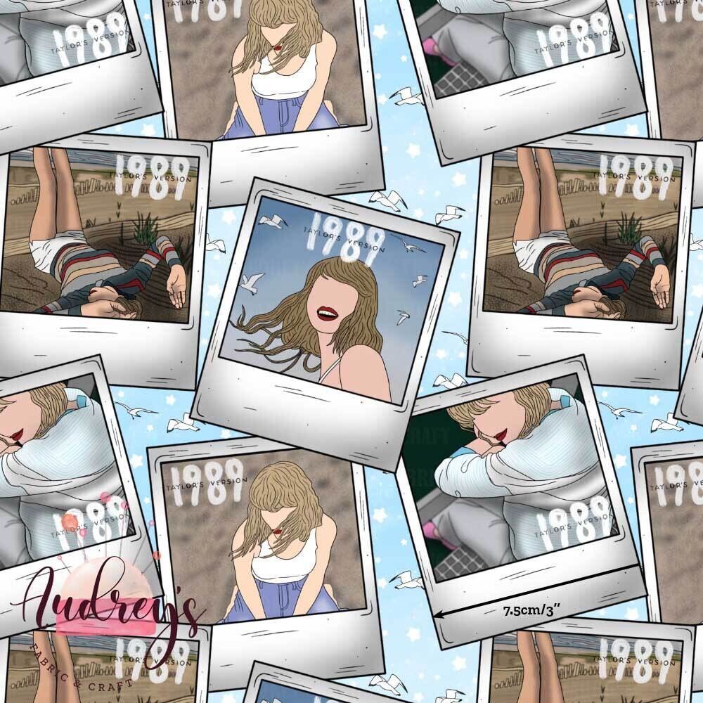 TS, 1989 Polaroids | Digital Print Custom Quilting Cotton | 145cm wide