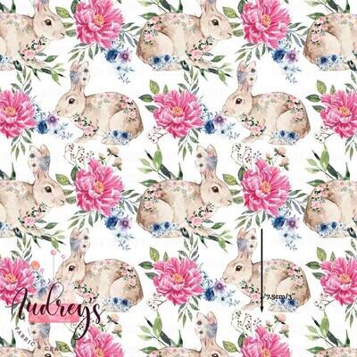Bunnies, Floral Meadow | PRE-ORDER | Choose Your Own Base