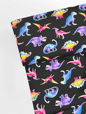 Neon Dinosaurs | Quilting Cotton | 112cm wide