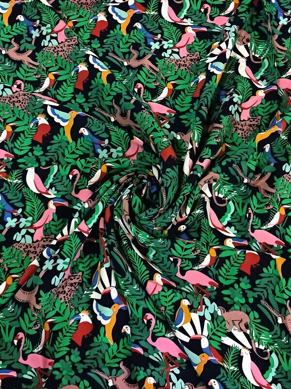 Jungle Mosaic | Tencel Rayon Fabric | 138cm wide