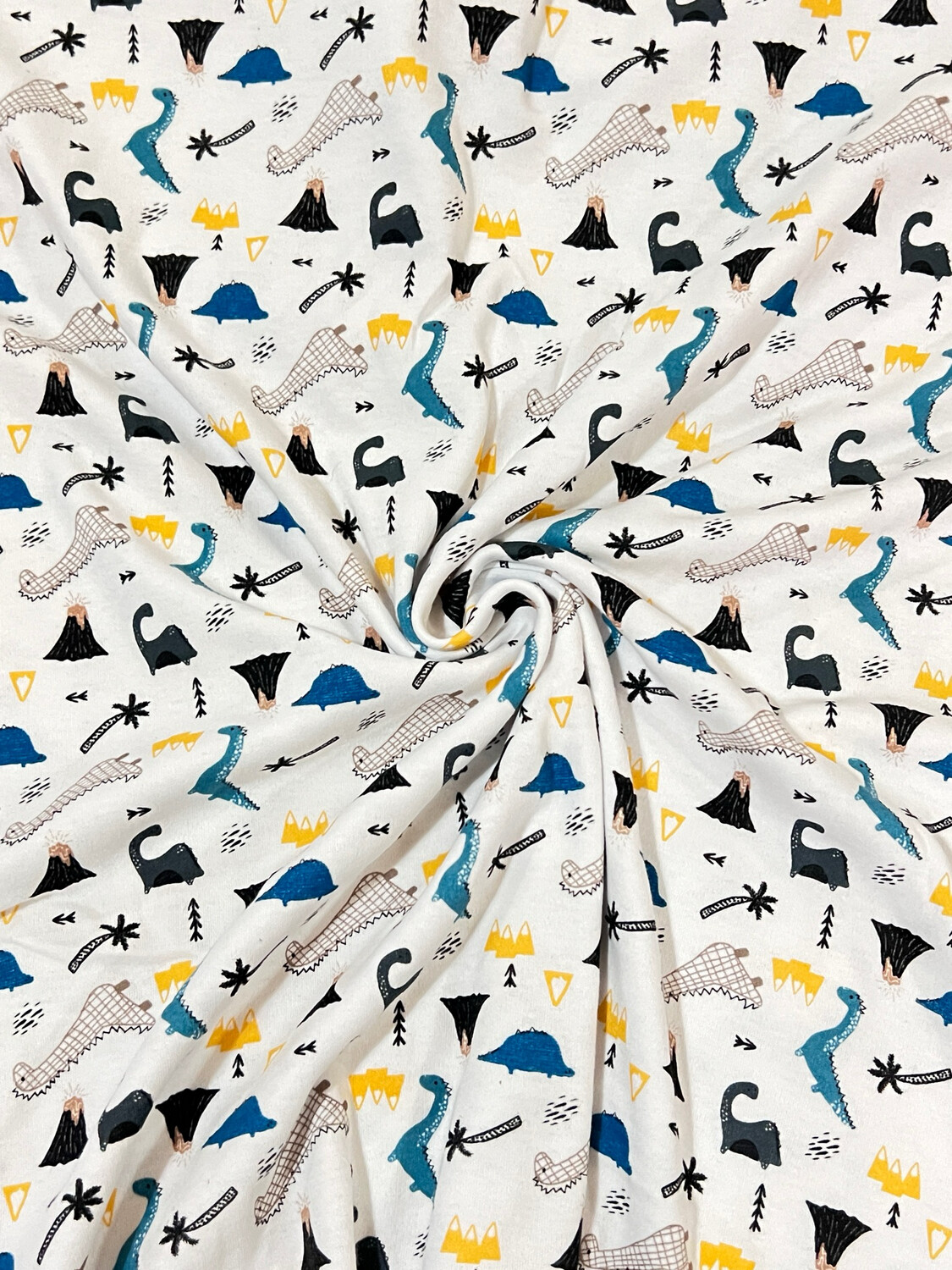 Nursery Dinos | Cotton Interlock Jersey Fabric | 170cm Wide