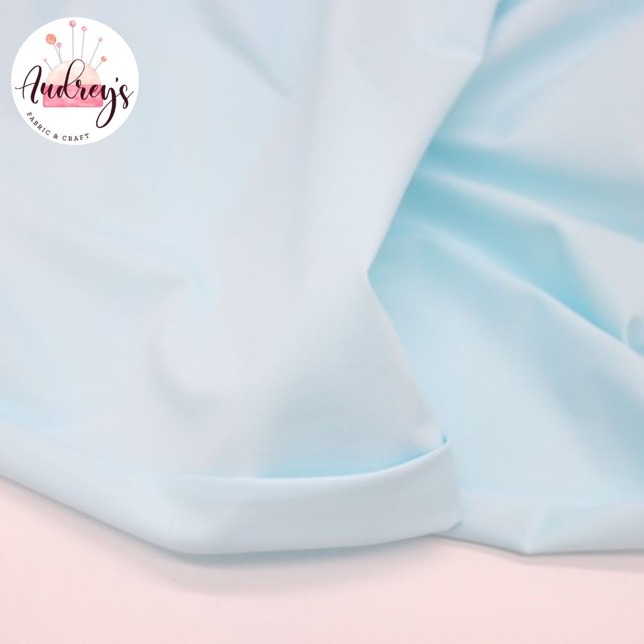 Baby Blue | Cotton Lycra Solid, 220gsm | 158cm Wide