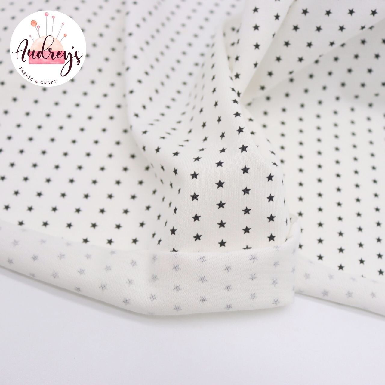 Stars | Combed Cotton Jersey T-Shirting Fabric | 180cm Wide