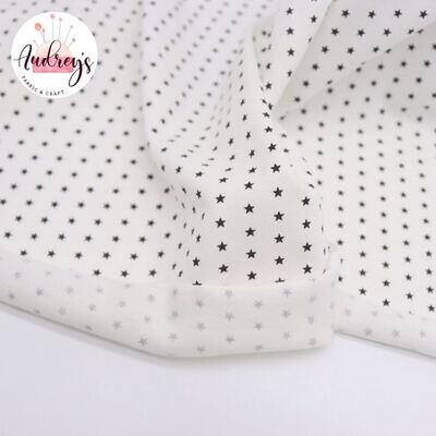 Stars | Combed Cotton Jersey T-Shirting Fabric | 180cm Wide