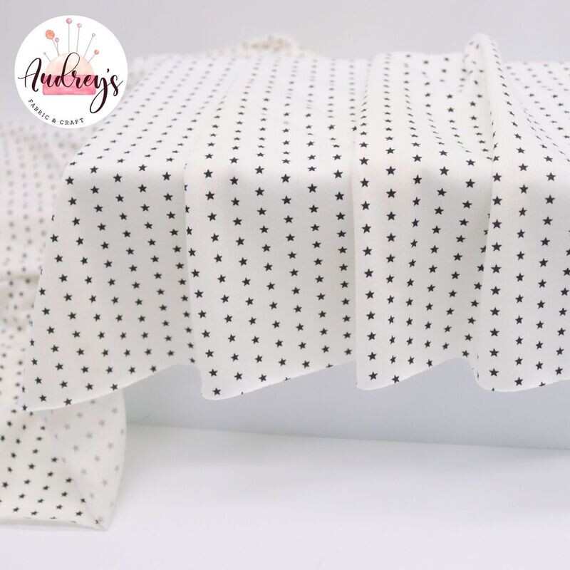 Stars | Combed Cotton Jersey T-Shirting Fabric | 180cm Wide