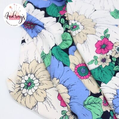 Blooming Tapestry | Cotton French Terry | 170cm Wide