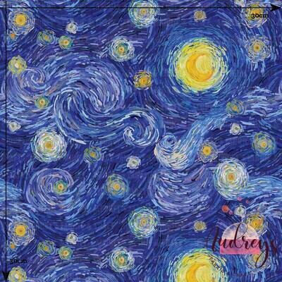 Starry Night | Digital-Print Cotton Woven | 145cm wide