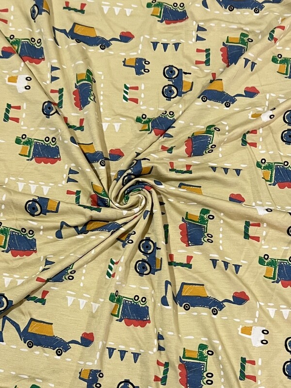 Construction Site | Modal Rayon Spandex Fabric | 178cm Wide
