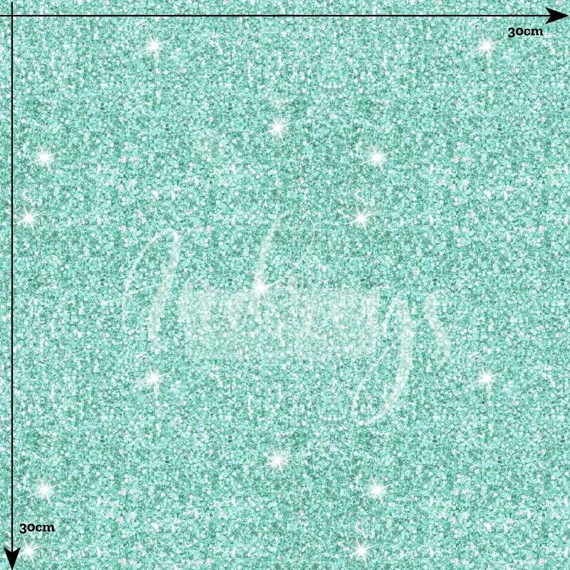Aqua Glitter | Digital-Print Cotton Lycra 230gsm | 150cm wide