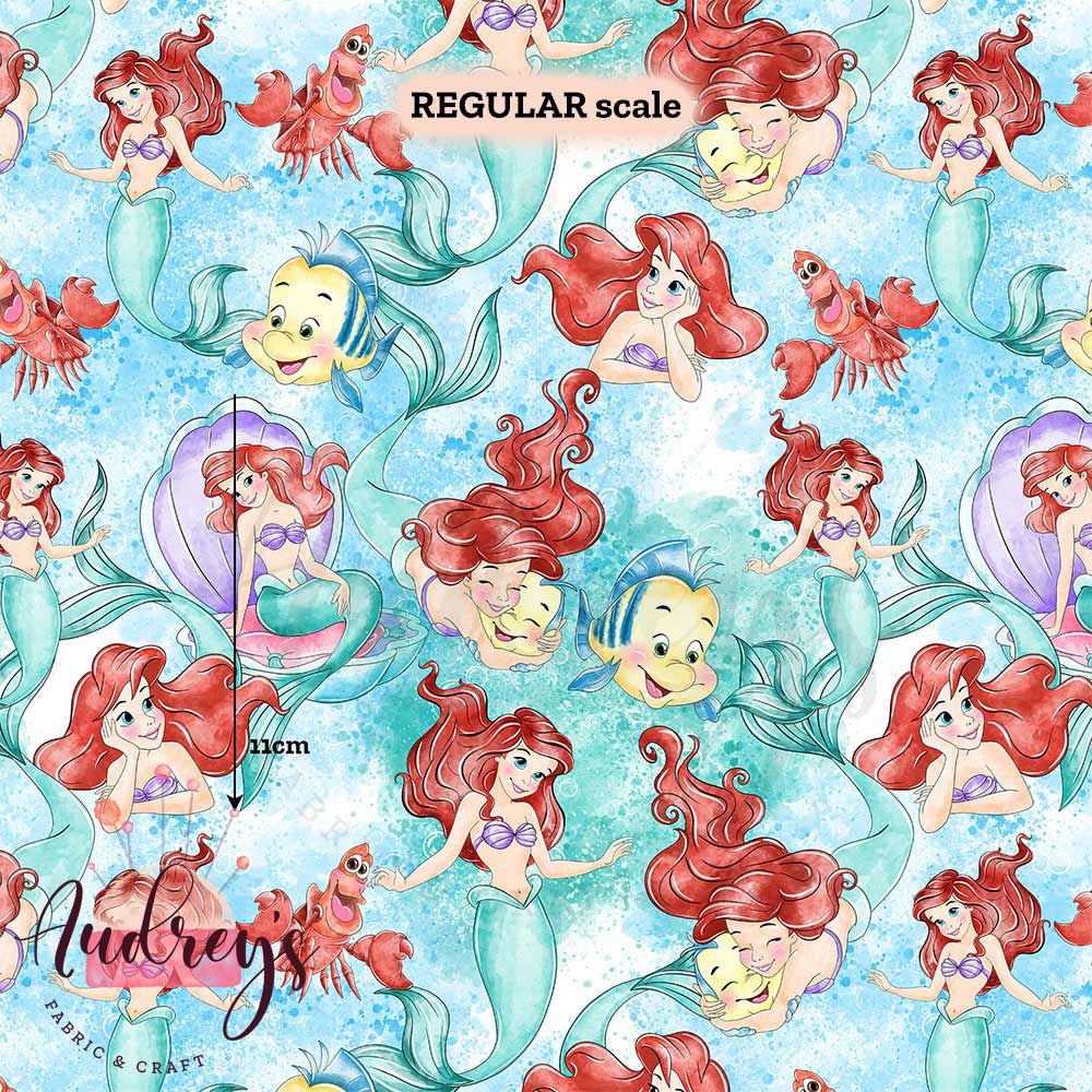 Ariel The Little Mermaid, Watercolour | PRE-ORDER | Choose Your Own Base