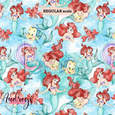 Ariel The Little Mermaid, Watercolour | PRE-ORDER | Choose Your Own Base