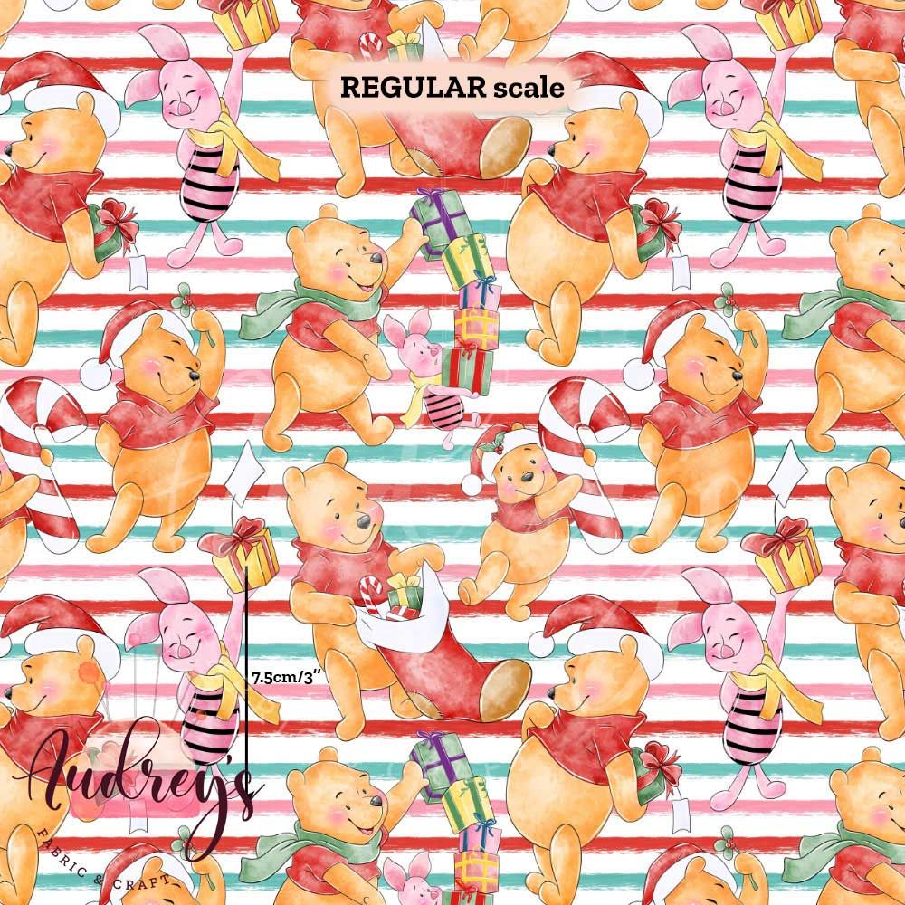 Xmas Pooh, Stripes | PRE-ORDER | Choose Your Own Base