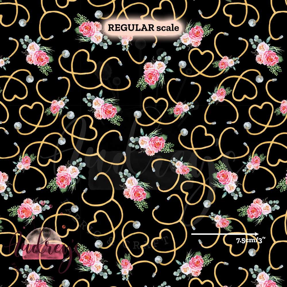 Stethoscope Floral | PRE-ORDER | Choose Your Own Base