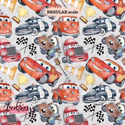 Cars, Grey Linen | PRE-ORDER | Choose Your Own Base