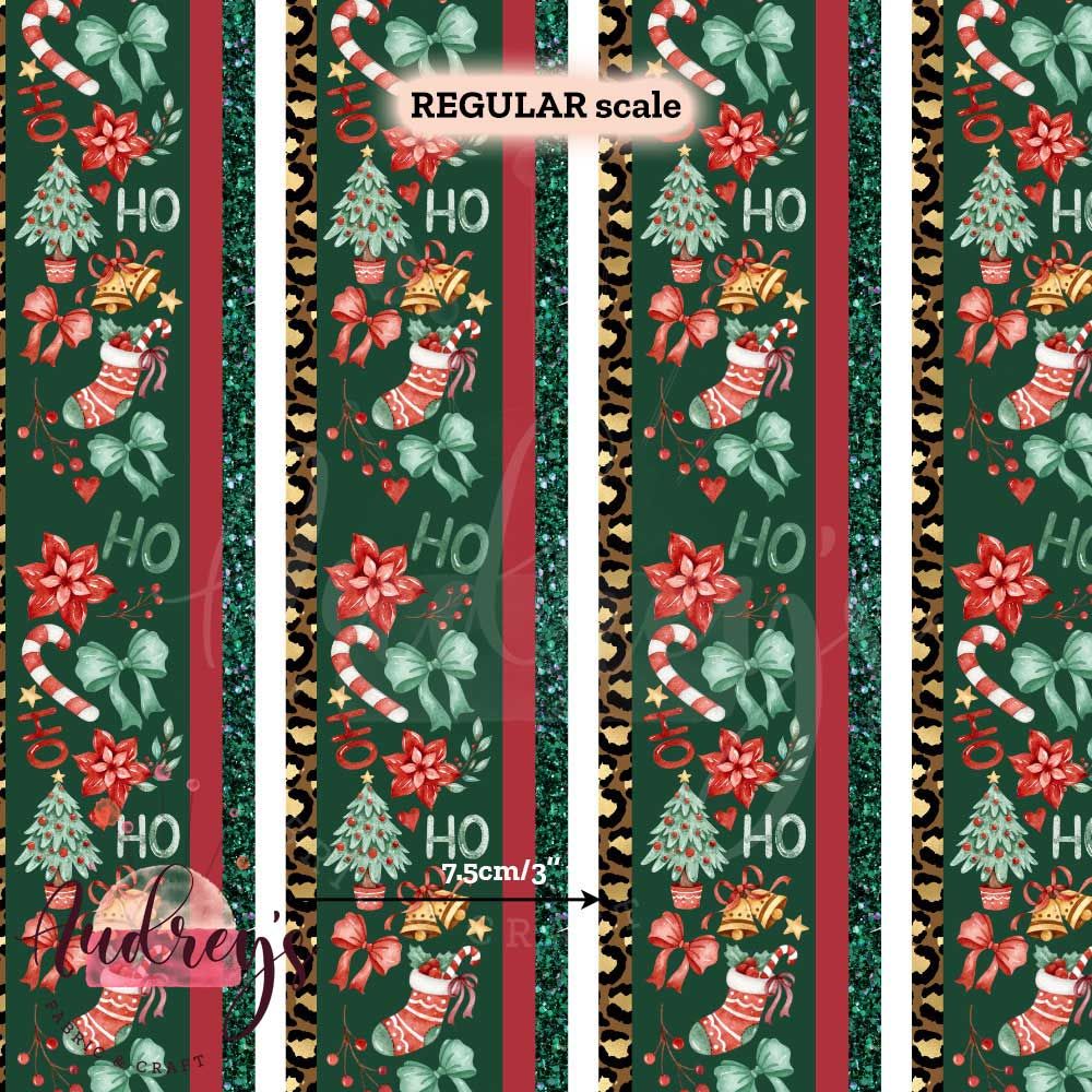 Xmas Ho Ho Stripes | PRE-ORDER | Choose Your Own Base