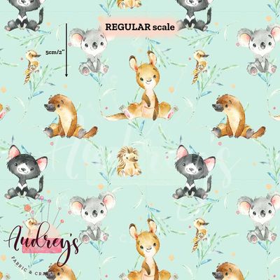 Aussie Animals, Mint | PRE-ORDER | Choose Your Own Base