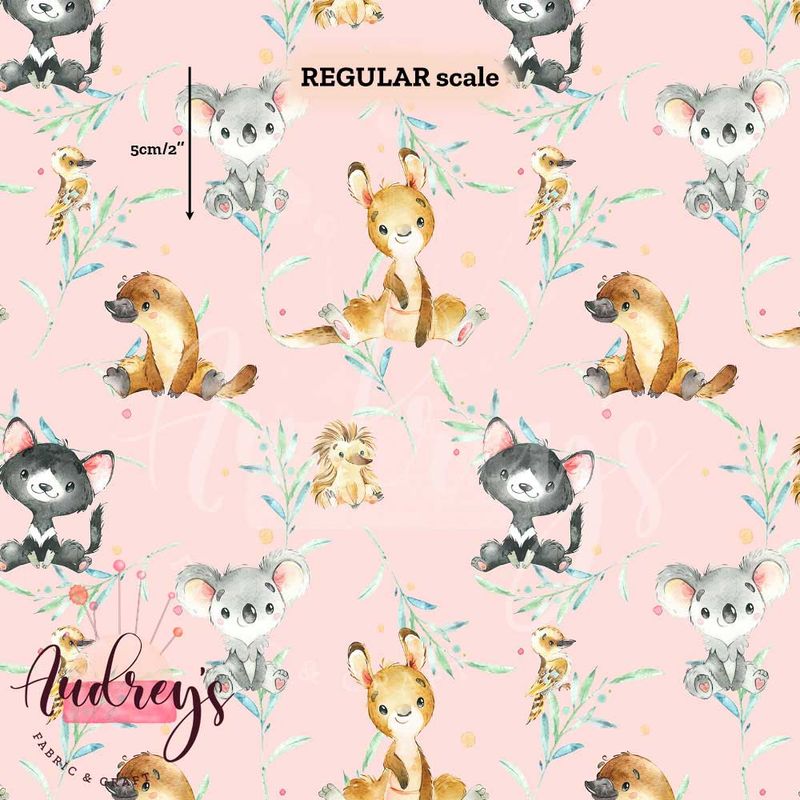 Aussie Animals, Pink | PRE-ORDER | Choose Your Own Base