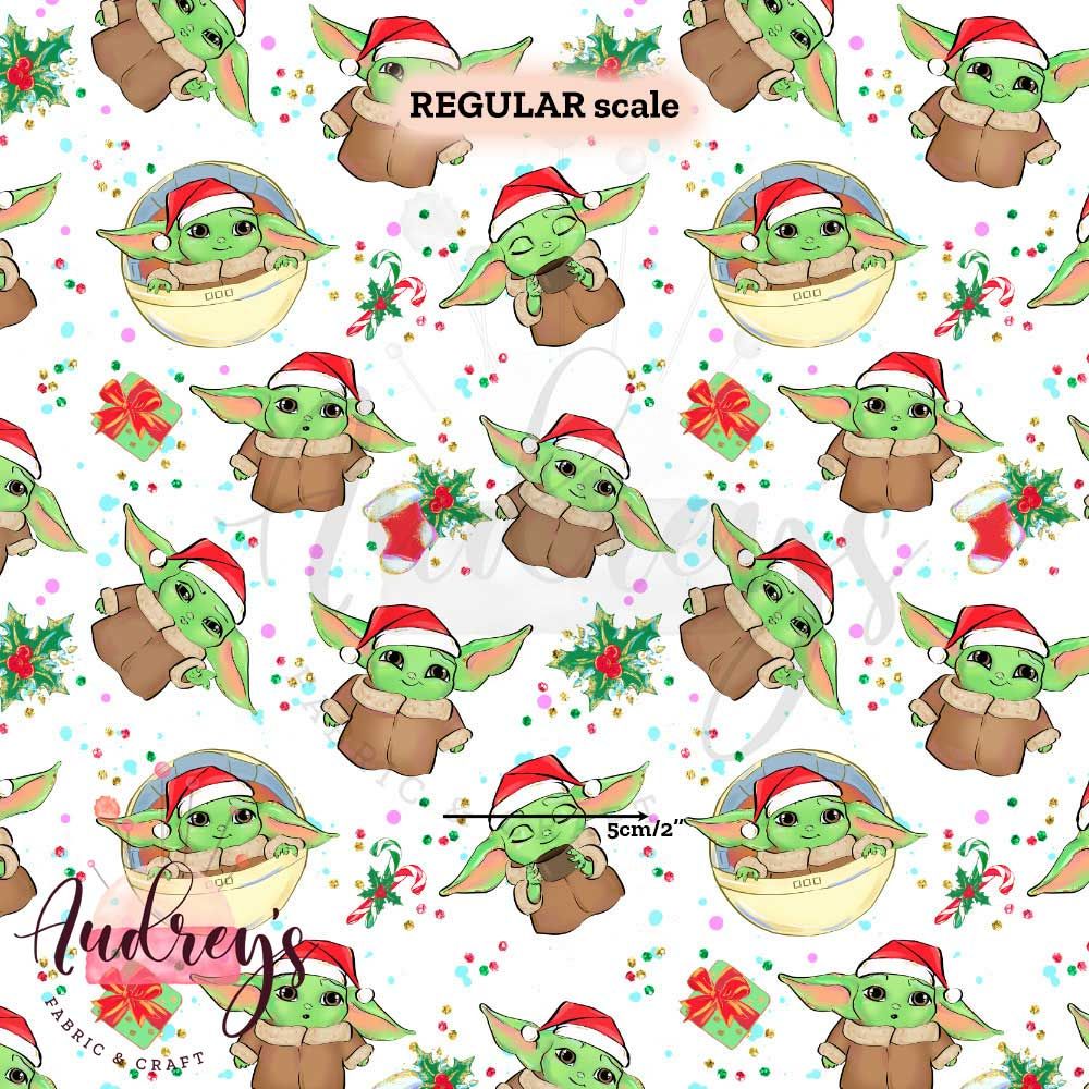 Baby Yoda Grogu Xmas, White | PRE-ORDER | Choose Your Own Base