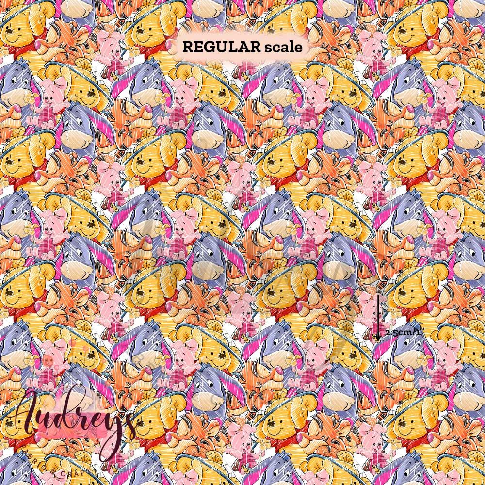 Winnie &amp; Friends, Sketched | PRE-ORDER | Choose Your Own Base