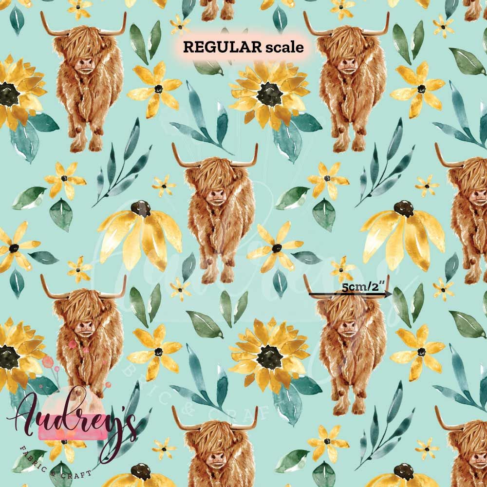 Highland Cow, Blue | PRE-ORDER | Choose Your Own Base