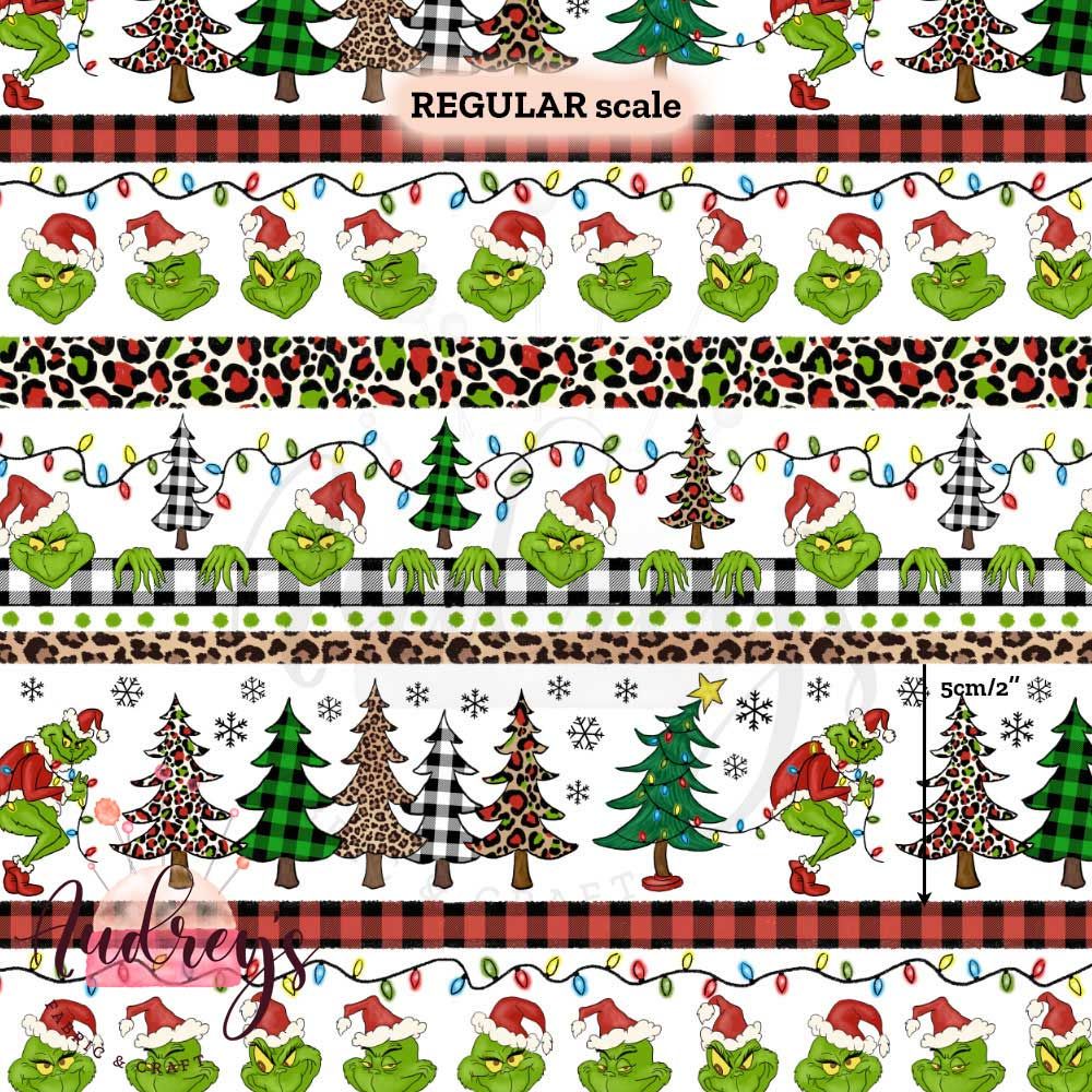 Grinch Stripes | PRE-ORDER | Choose Your Own Base