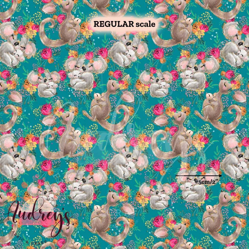 Aussie Animals Teal | PRE-ORDER | Choose Your Own Base