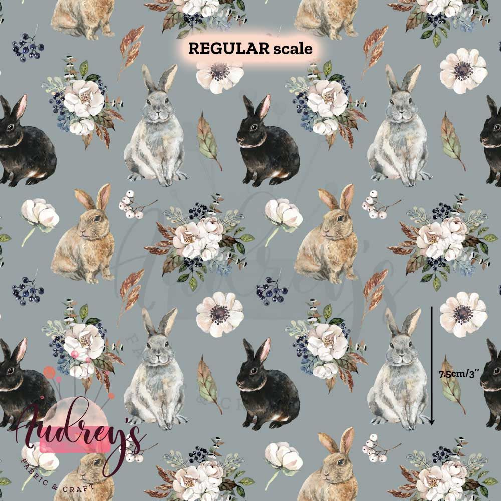 Floral Watercolour Rabbits | PRE-ORDER | Choose Your Own Base