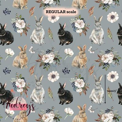 Floral Watercolour Rabbits | PRE-ORDER | Choose Your Own Base