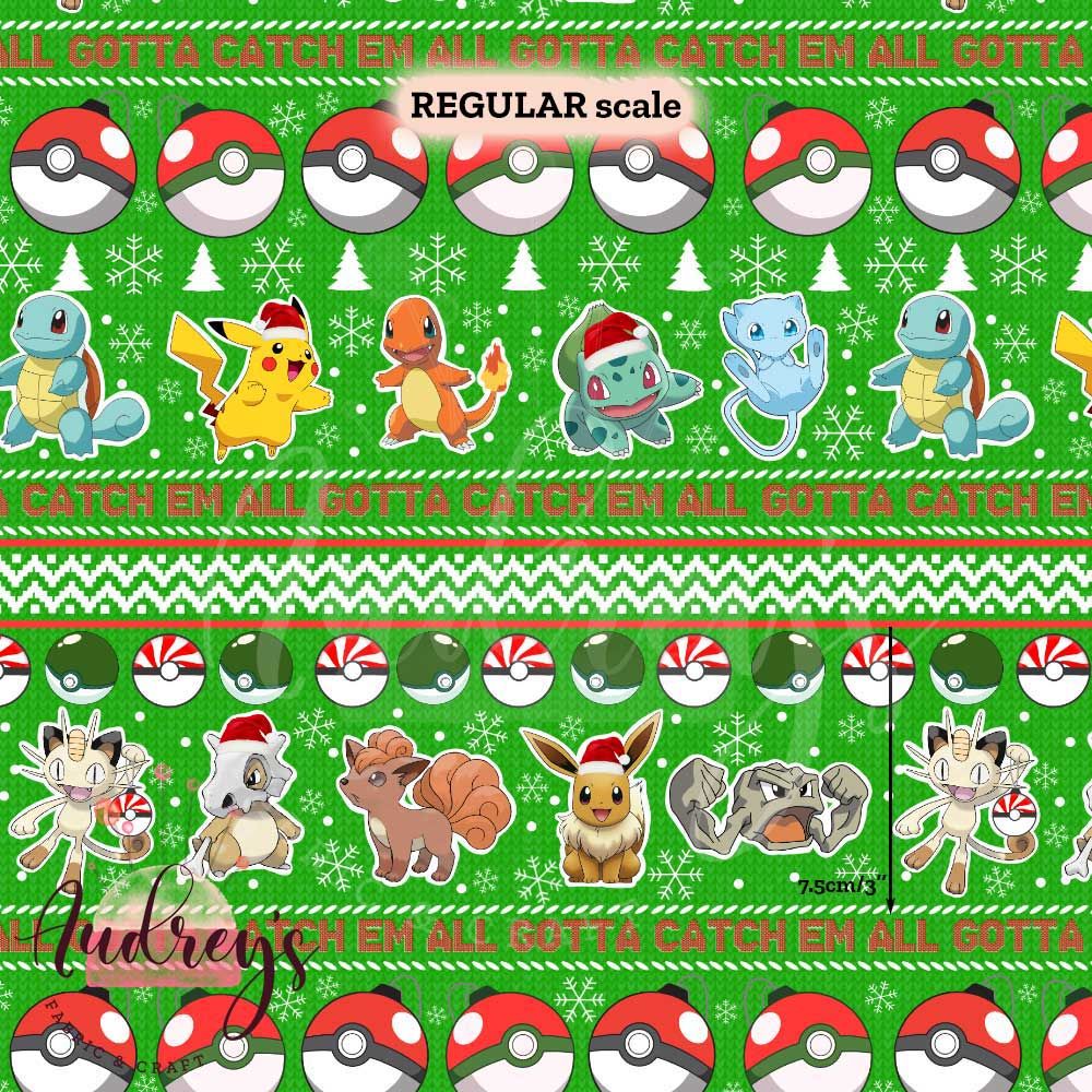 Pokemon, Xmas Stripes | PRE-ORDER | Choose Your Own Base