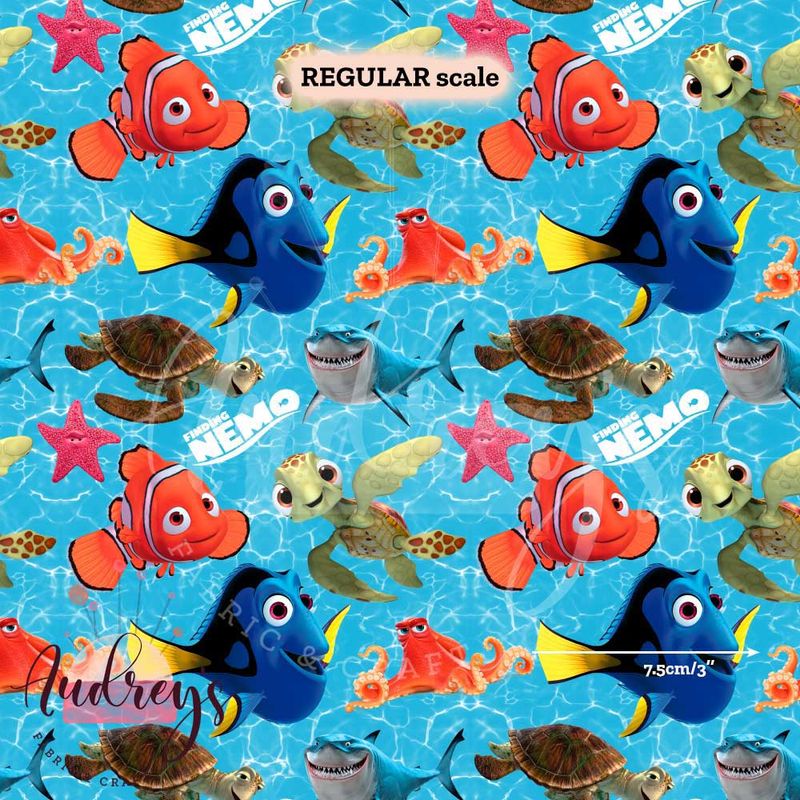 Finding Nemo | PRE-ORDER Digitally Printed Fabric | 27 Fabric Bases